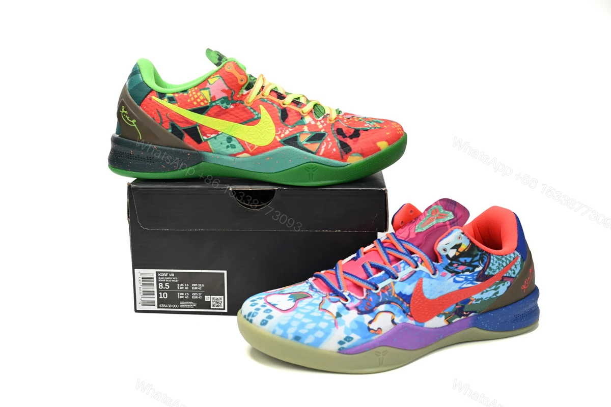 View 3 of Nike What The Kobe 8 Electric Orange/Deep 635438-800
