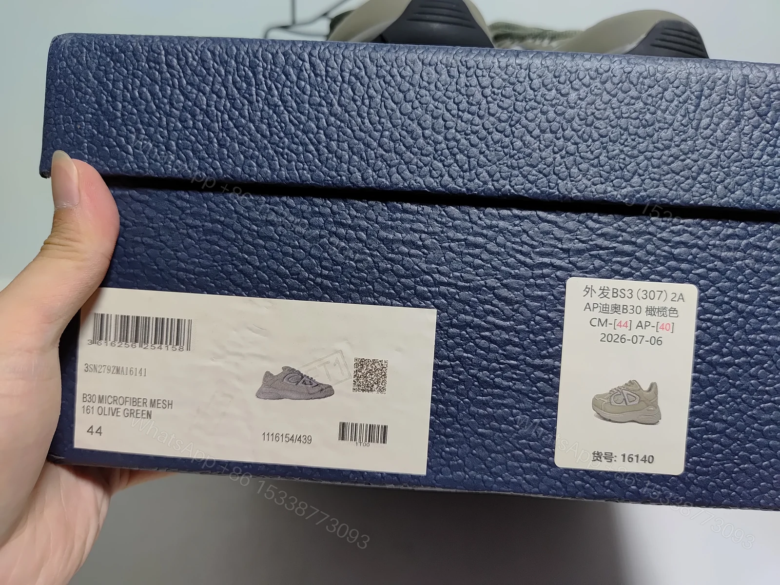 View 9 of Dior B30 Low Top Olive 3SN279ZRD_H680