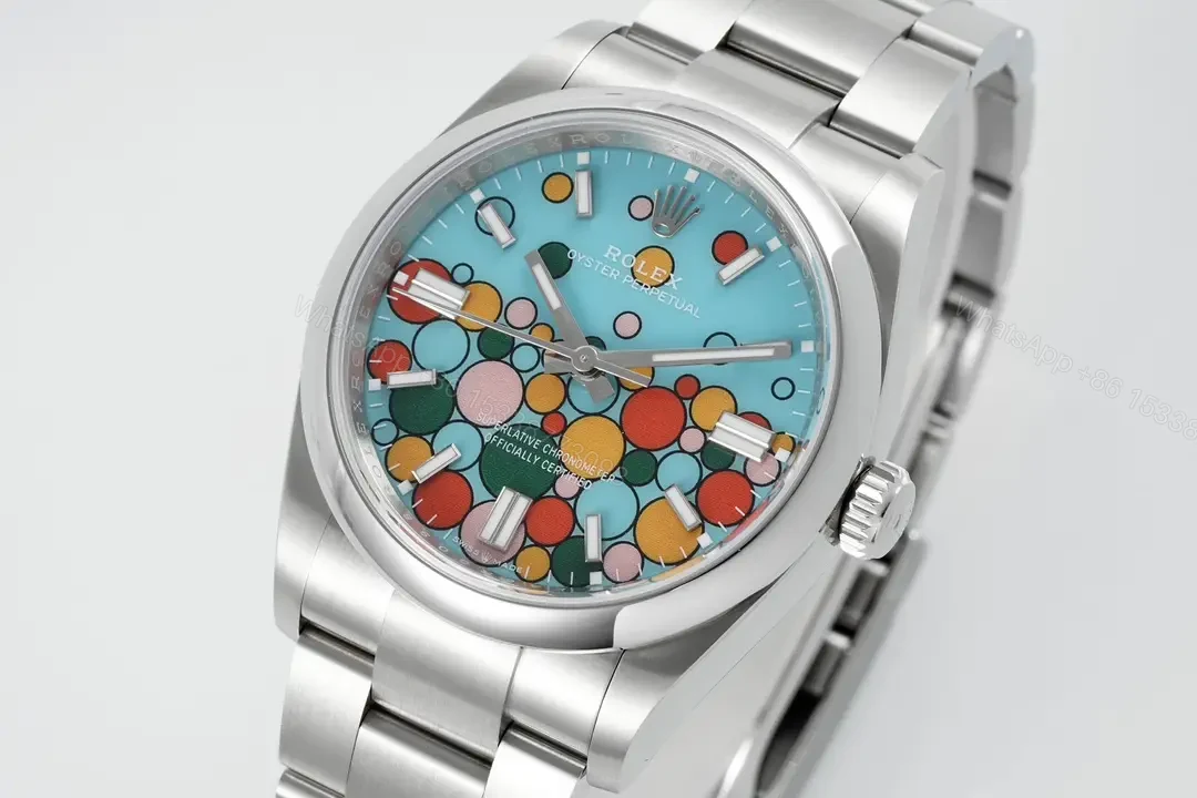 View 3 of Rolex Oyster Perpetual 36 126000 Turquoise Celebration Dial Watch 126000-0009