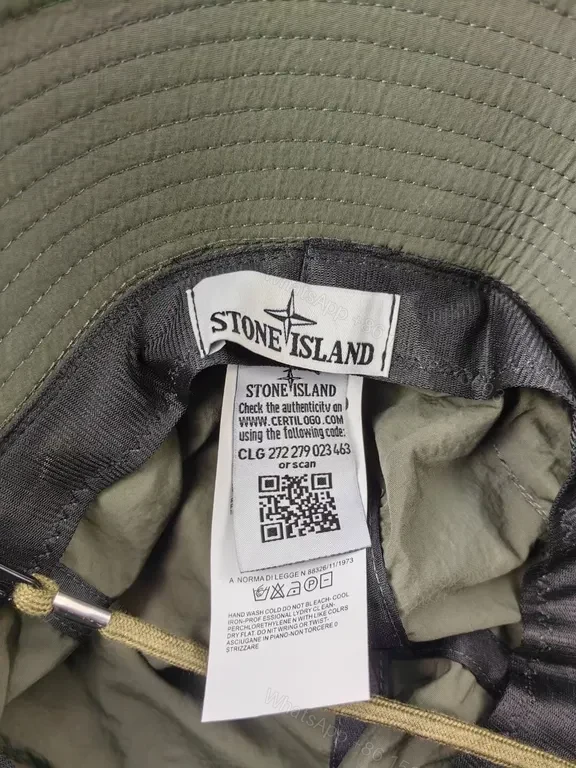 View 3 of Beige Stone Island Bucket Hat â€” Premium City-Style Essential