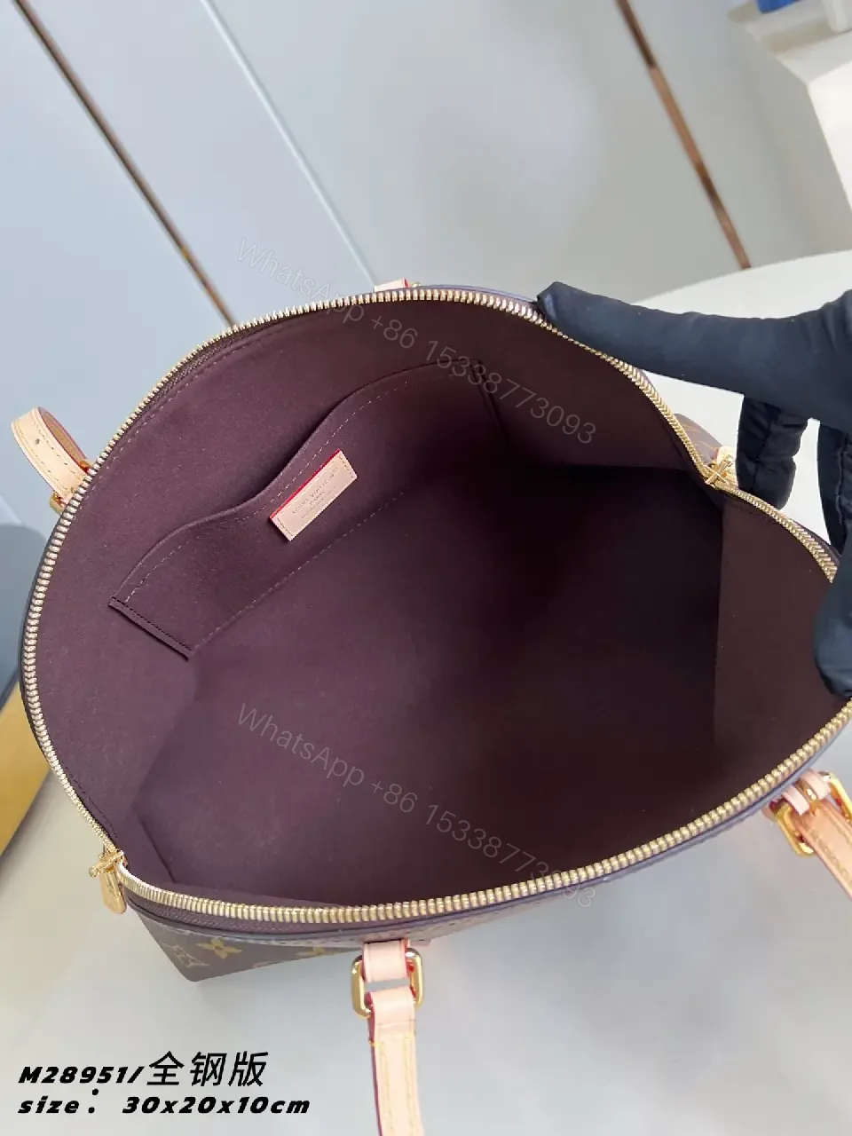 View 7 of Marble Monogram Dome Bag: Structured Luxury Tote
