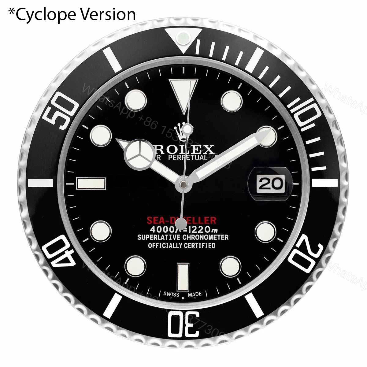 View 2 of ROLEX WALL CLOCK – SEA-DWELLER ‘RED’