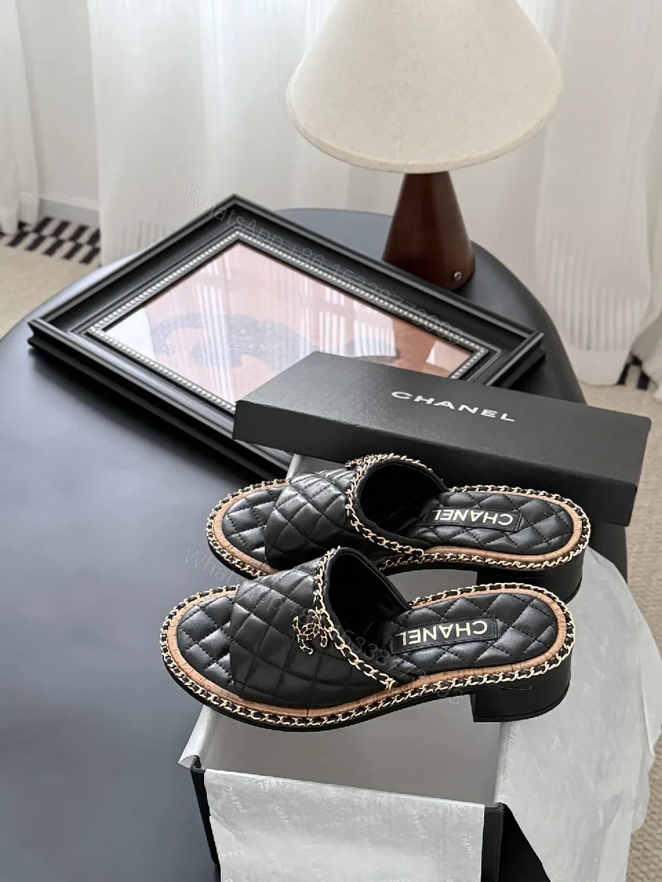 View 6 of Quilted Leather Sandals: Luxe Chanel-Style Comfort