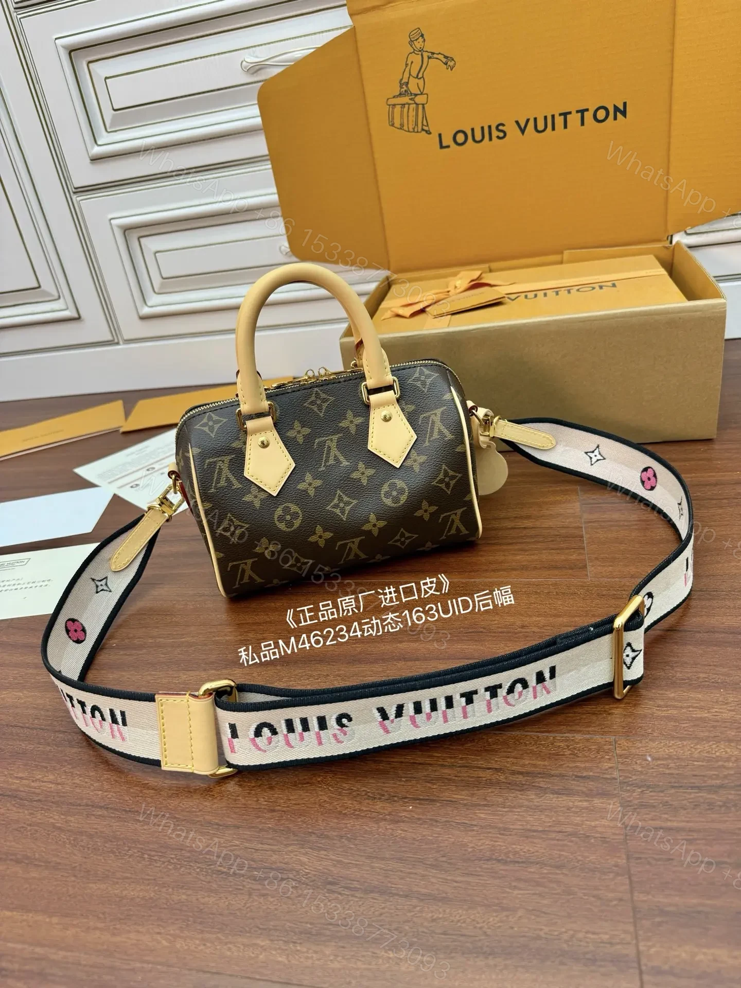View 3 of Louis Vuitton Speedy Bandoulière 20 in Monogram