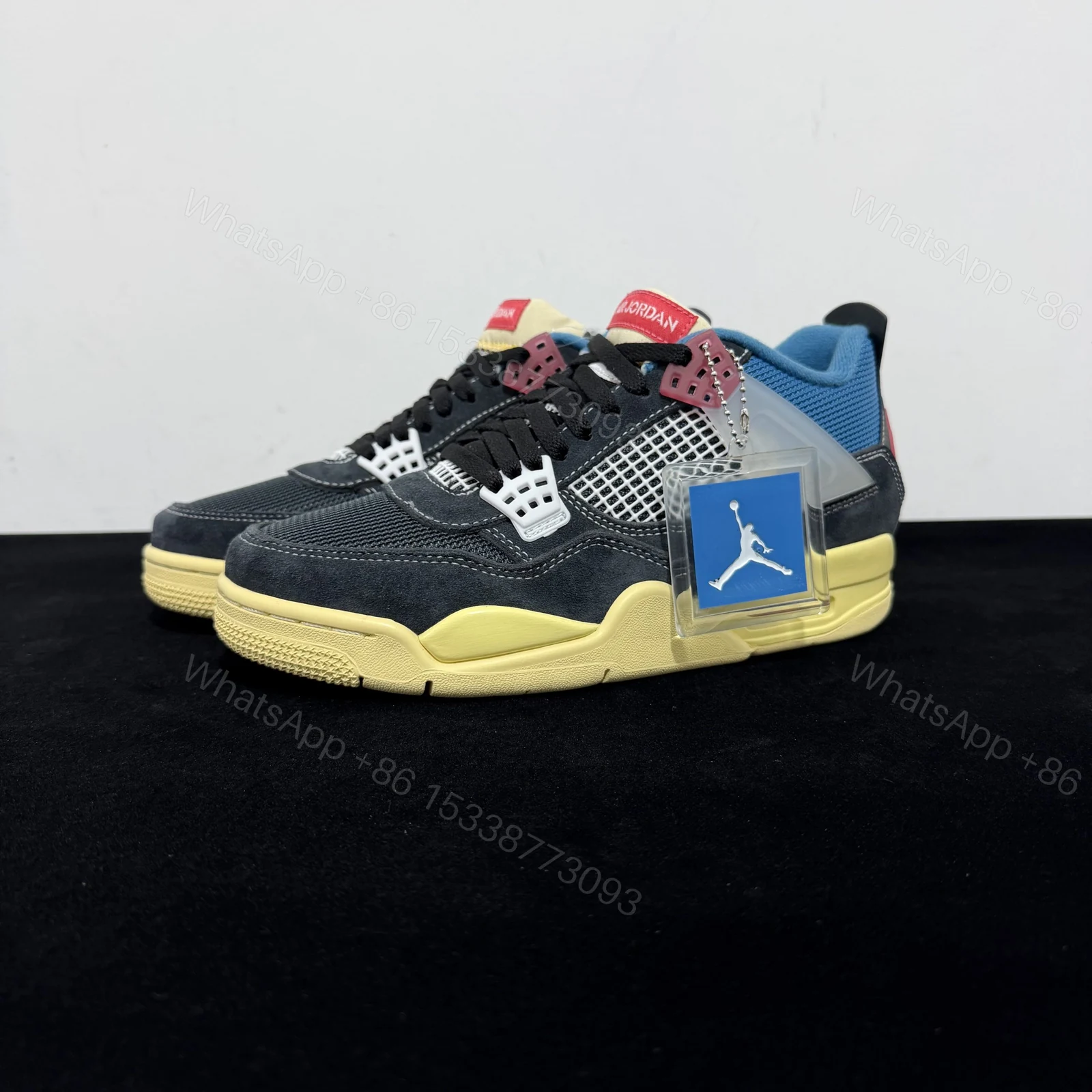 View 8 of Union LA×Air Jordan 4 Retro “Off Noir” Reps