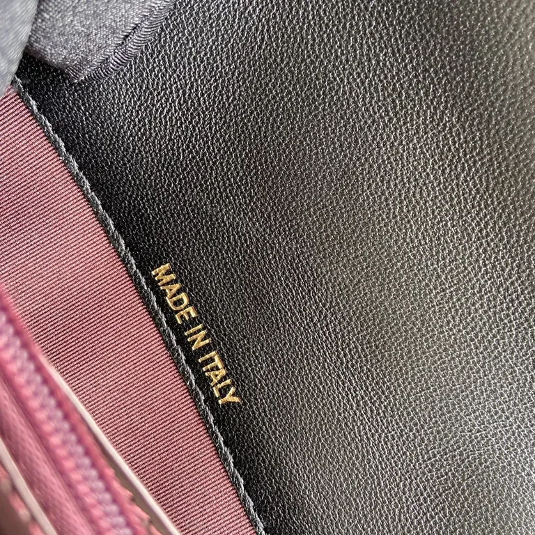 View 3 of Chic Quilted Black Leather Wallet â€“ Gold CC Logo Luxury