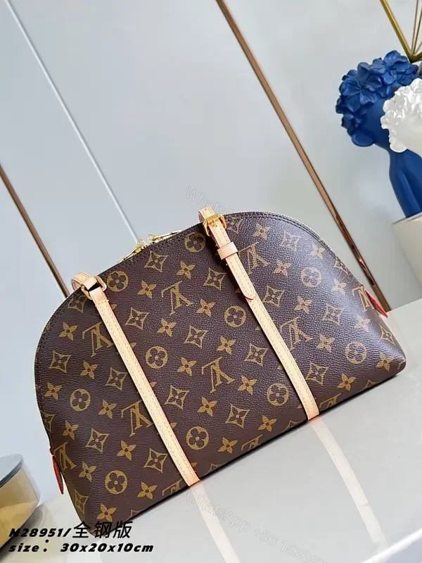 Marble Monogram Dome Bag: Structured Luxury Tote — view 1