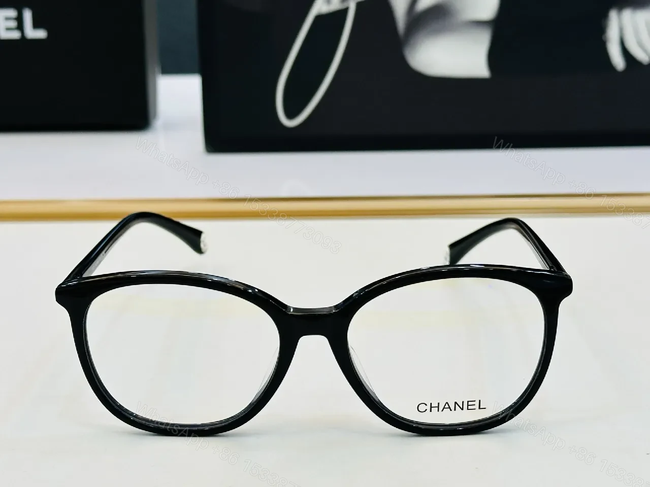 View 7 of Black Acetate Round-Rect Frames with Luxe Comfort Lenses