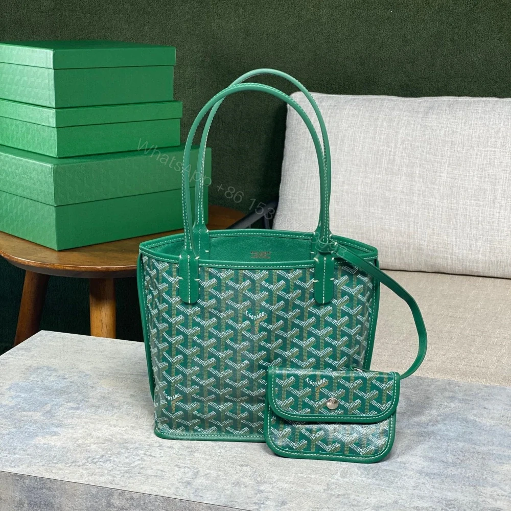 高仿Goyard*GY10182雙面兩用MiniTote手袋綠色免檢版 — view 1