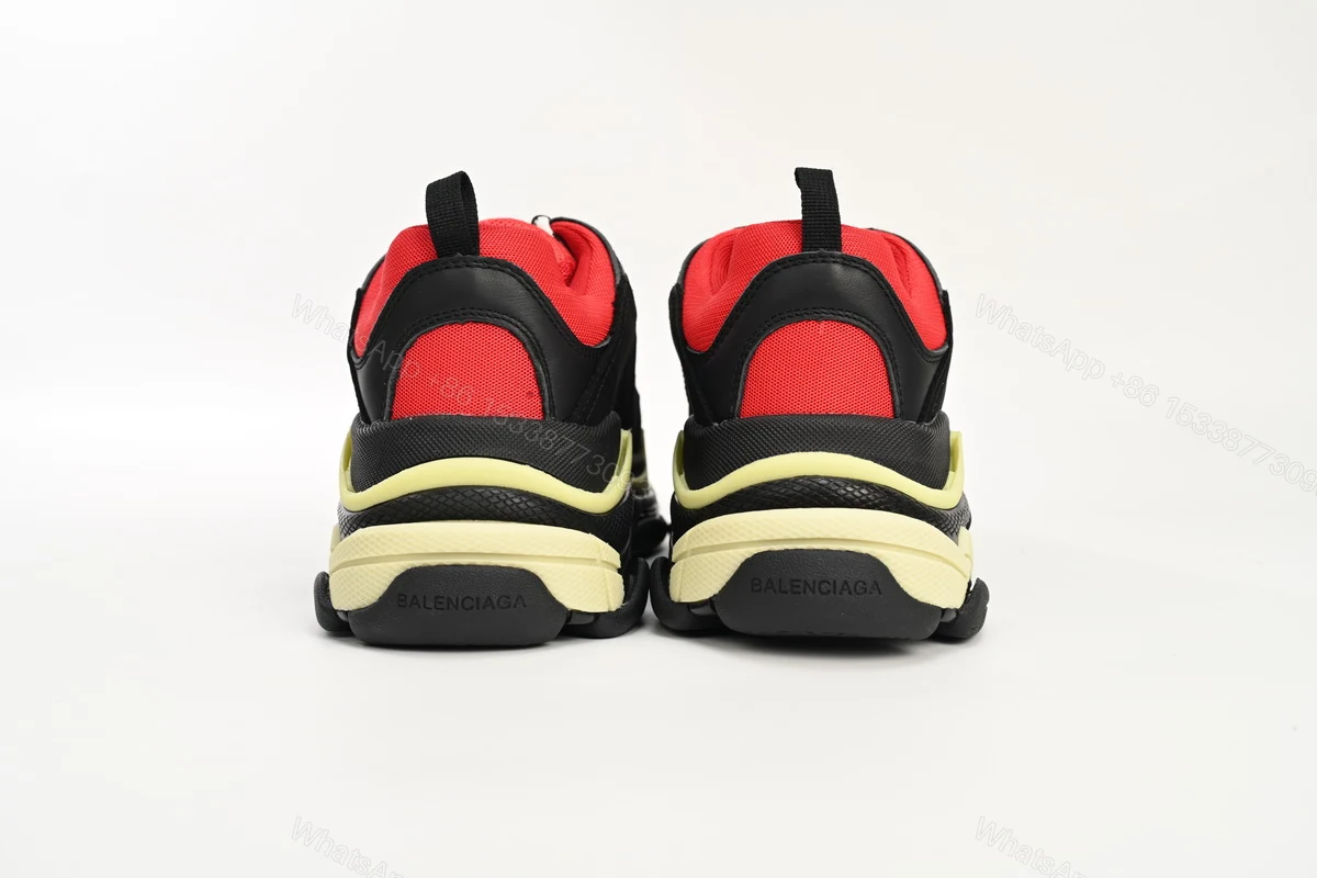 View 3 of Balenciaga Triple S Black Red Grey 483513 W06E1 1006