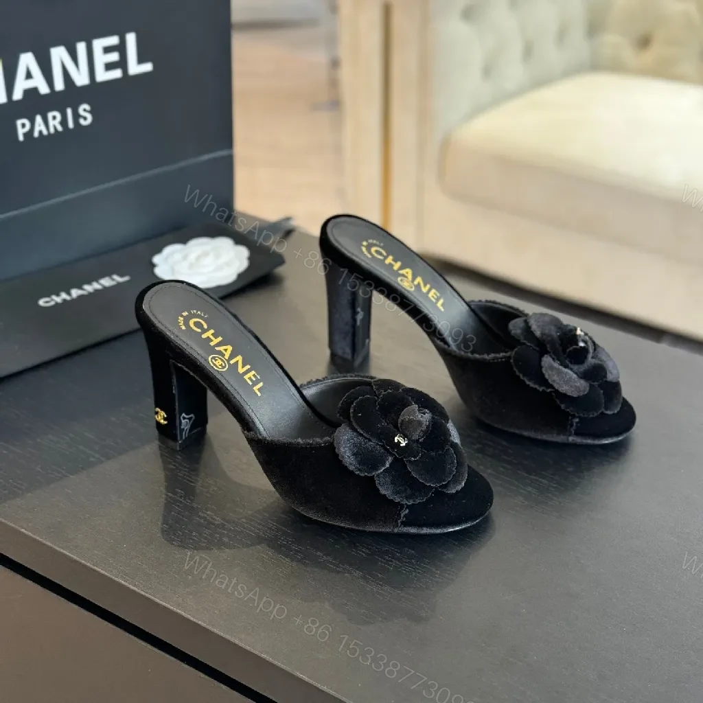 View 2 of Chanel-Inspired Velvet Mules: All-Day Comfort, Sophisticated Style