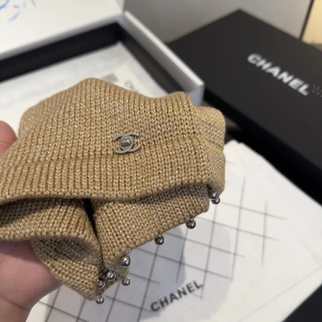 View 3 of Textured Knit Beanie with Signature Detail - Premium Style Beanie