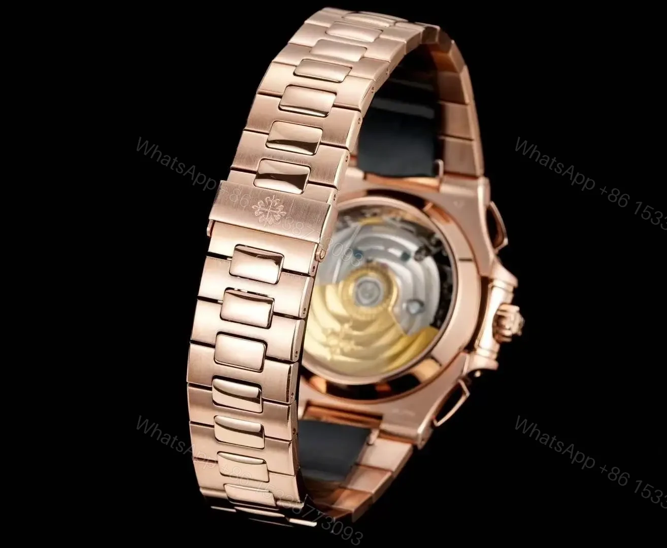 View 6 of Super Swiss Clone Patek Philippe Nautilus 5980 Rose Gold
