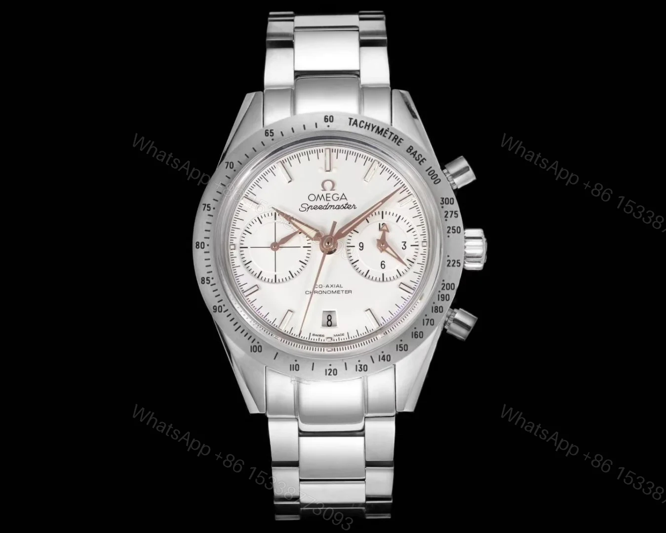 Omega Speedmaster 57 White Replica Steel Bracelet 42MM Premium 331.10.42.51.02.002 — view 1