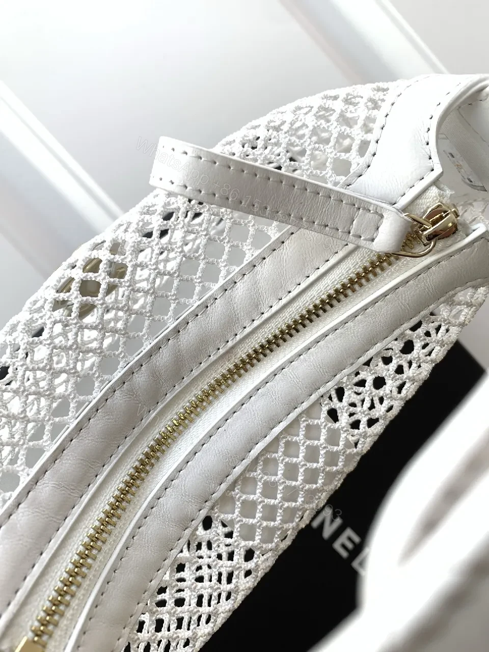 View 5 of Iridescent Mesh Crossbody with Silver Hardware Bag