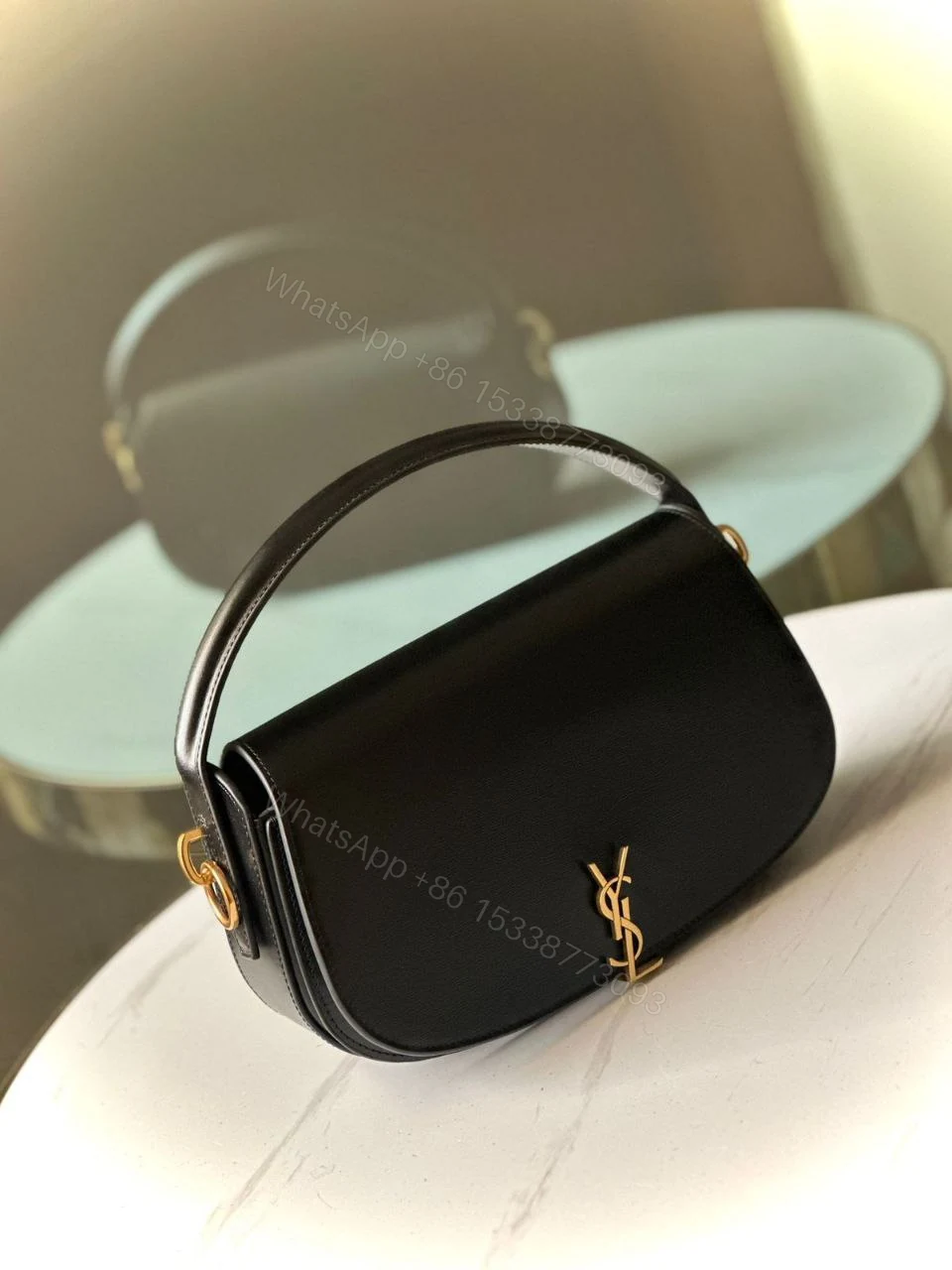 View 2 of SAINT LAURENT Voltaire leather bag