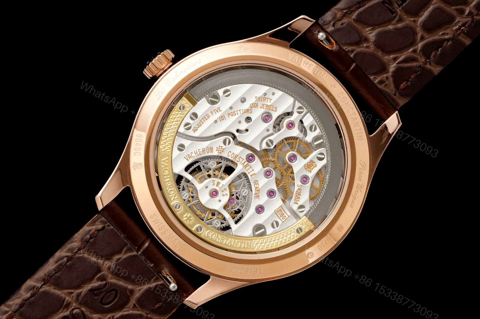 View 9 of Vacheron Constantin FiftySix Tourbillon 6000E Rose Gold Edition 41mm Ultimate Edition RG-VC-FIFTYSIX-TOURBILLON-6000E-412