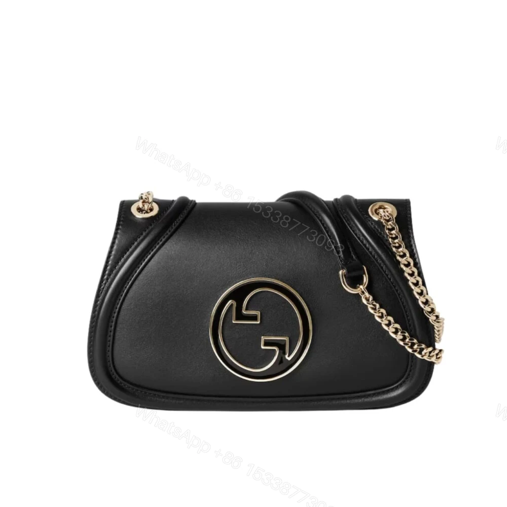 Gucci Blondie Small Shoulder Bag Black 26Cm 815715 AAEEX 1000 — view 1