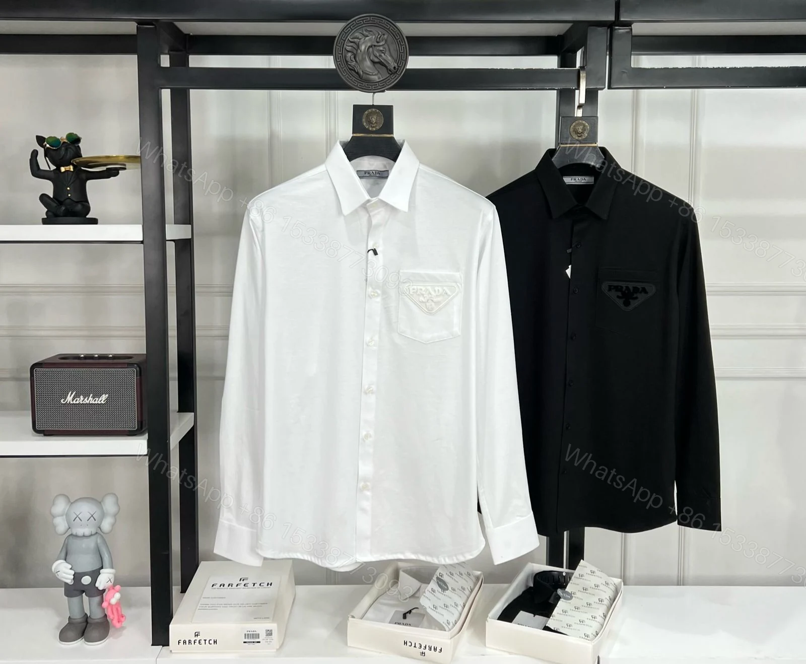 View 13 of PRADA PREMIUM COTTON FABRIC FULL SLEEVE SHIRTS