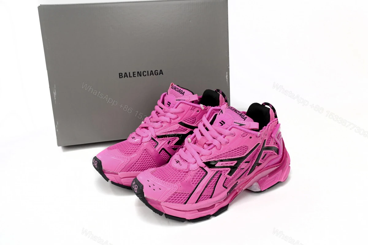 Balenciaga Runner Black Red 677402 W3RB2 5510 — view 2