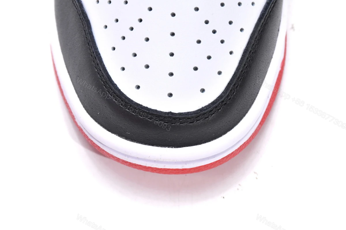 View 8 of Nike Dunk Low Black Red DO7412-221