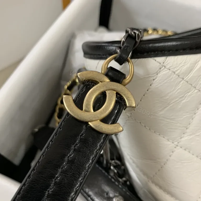 View 3 of Chanel-Inspired Quilted Two-Tone Shoulder Bag: Everyday Luxury