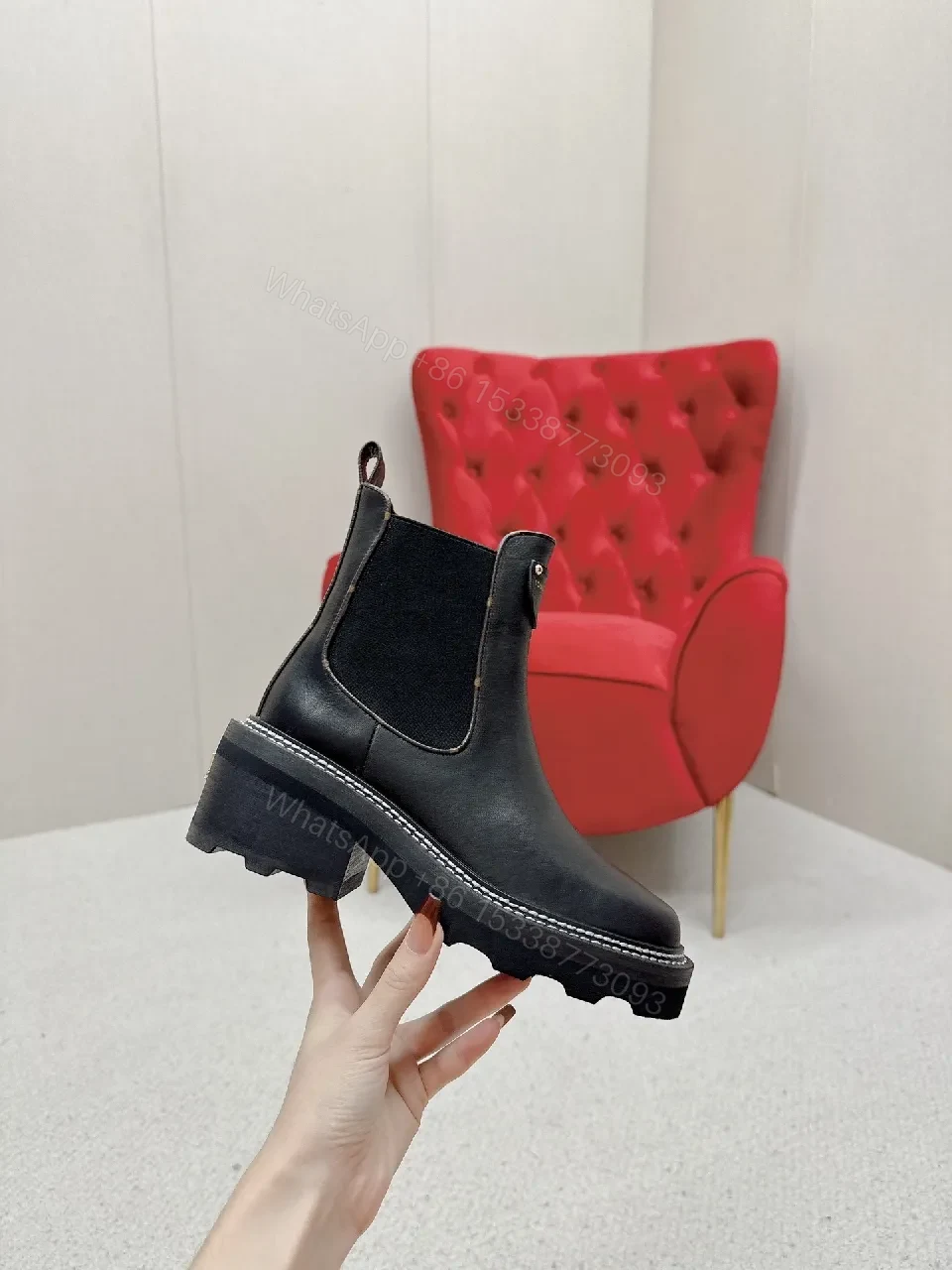View 8 of Smooth Leather Chelsea Boots: All-Day Comfort, Black, Slim Profile