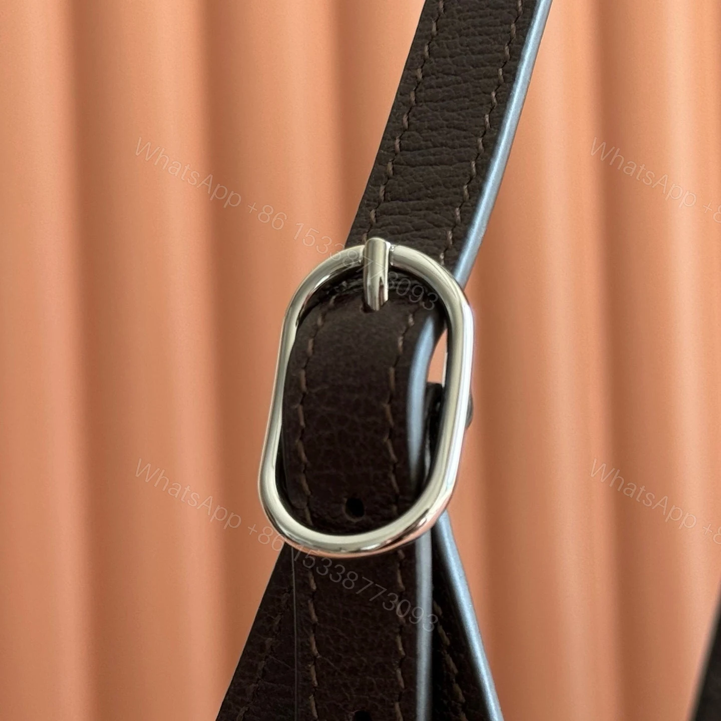 View 4 of GUCCI 26S JACKIE SLIM SHOULDER BAG 28 IN DARK BROWN CALFSKIN