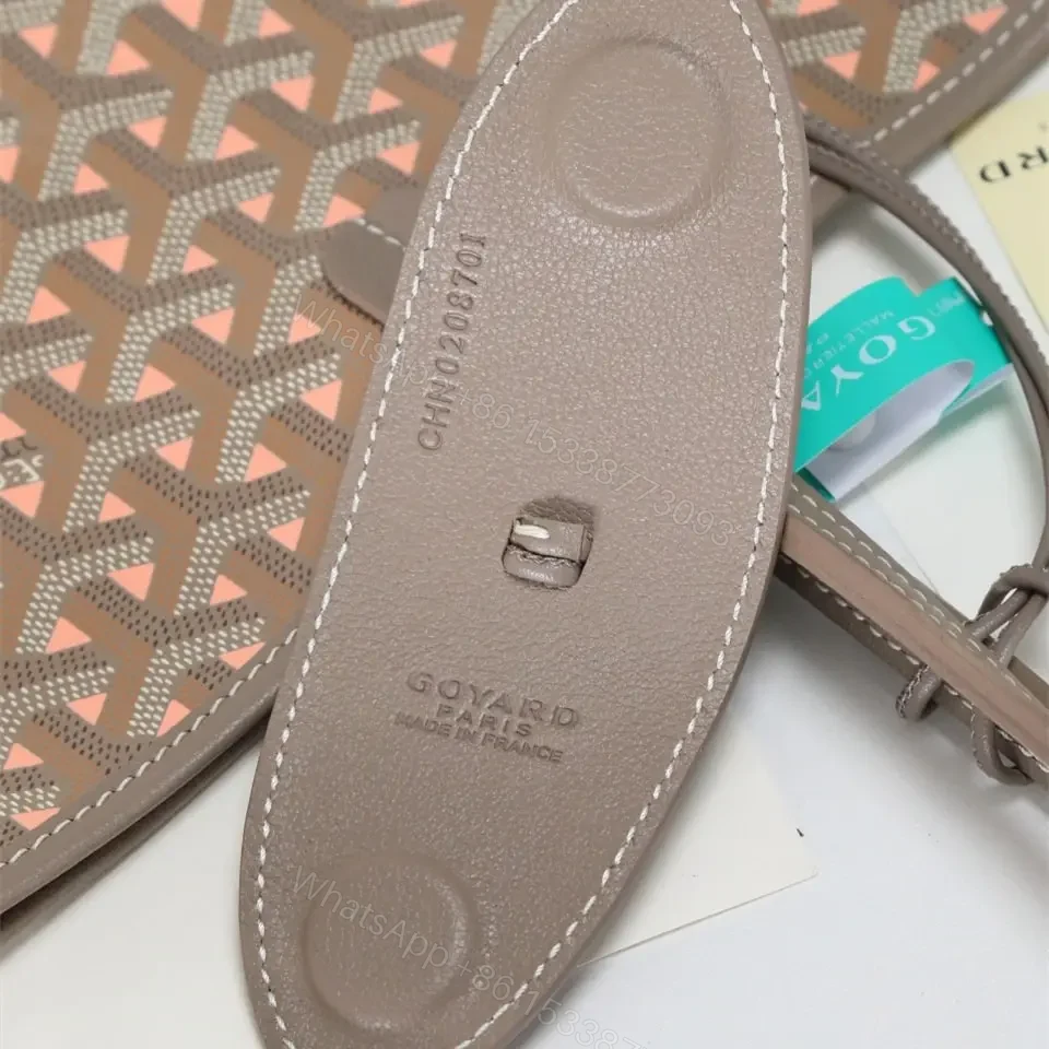 View 9 of 高仿Goyard*STLOUIP12滿印Tote手提袋咖粉免檢版小號