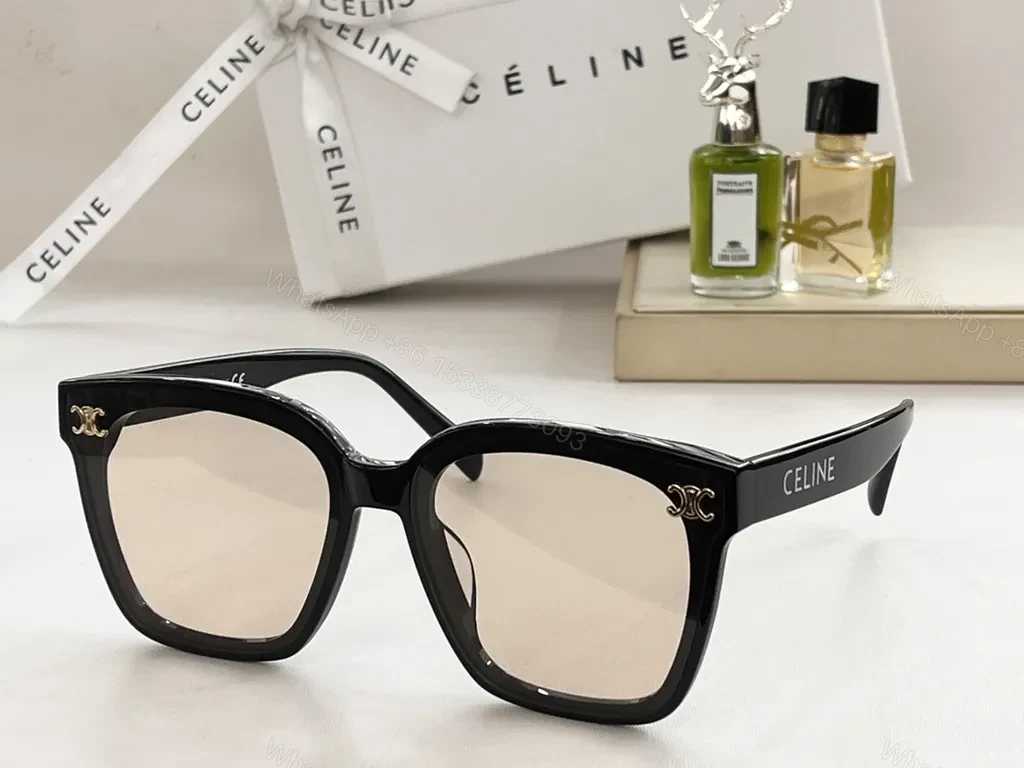 View 9 of Bold Square Black Acetate Sunglasses â€” Designer-Inspired Luxury