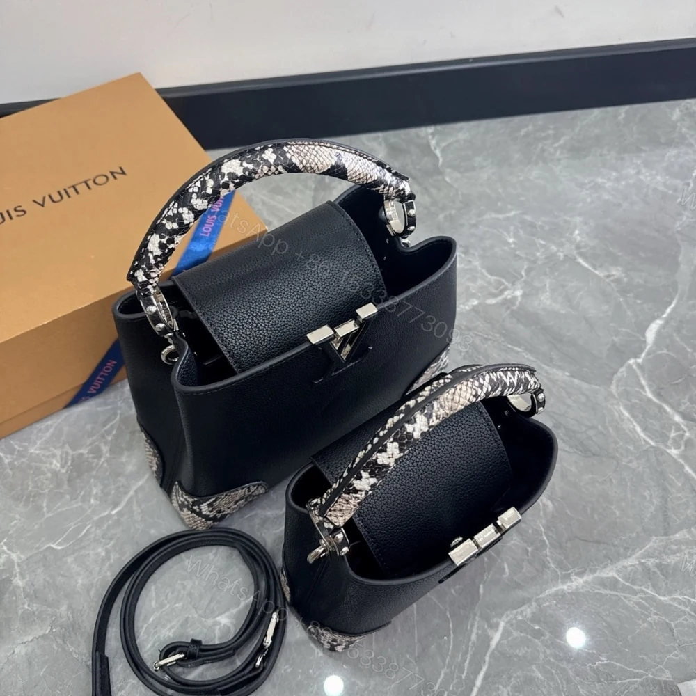 View 6 of Louis Vuitton Capucines Python Handbag 27Cm