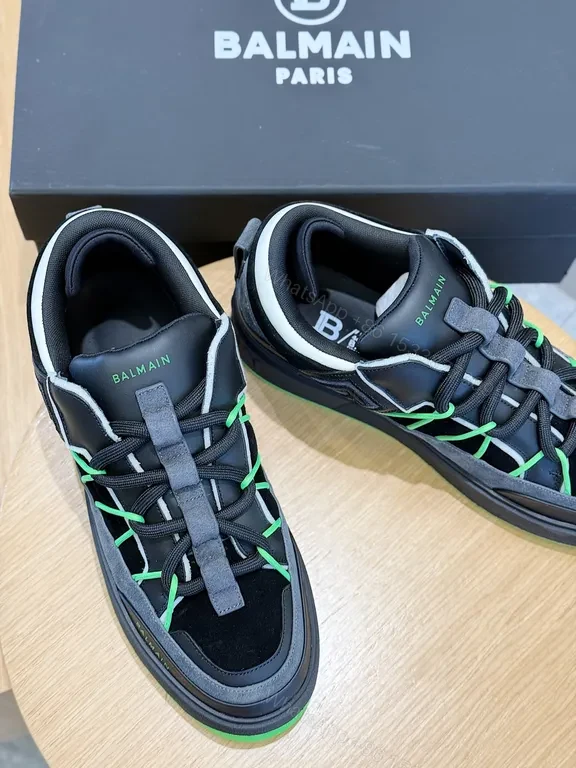 View 8 of Neon Luxe Runner: Balmain-Style High-Top Sneaker