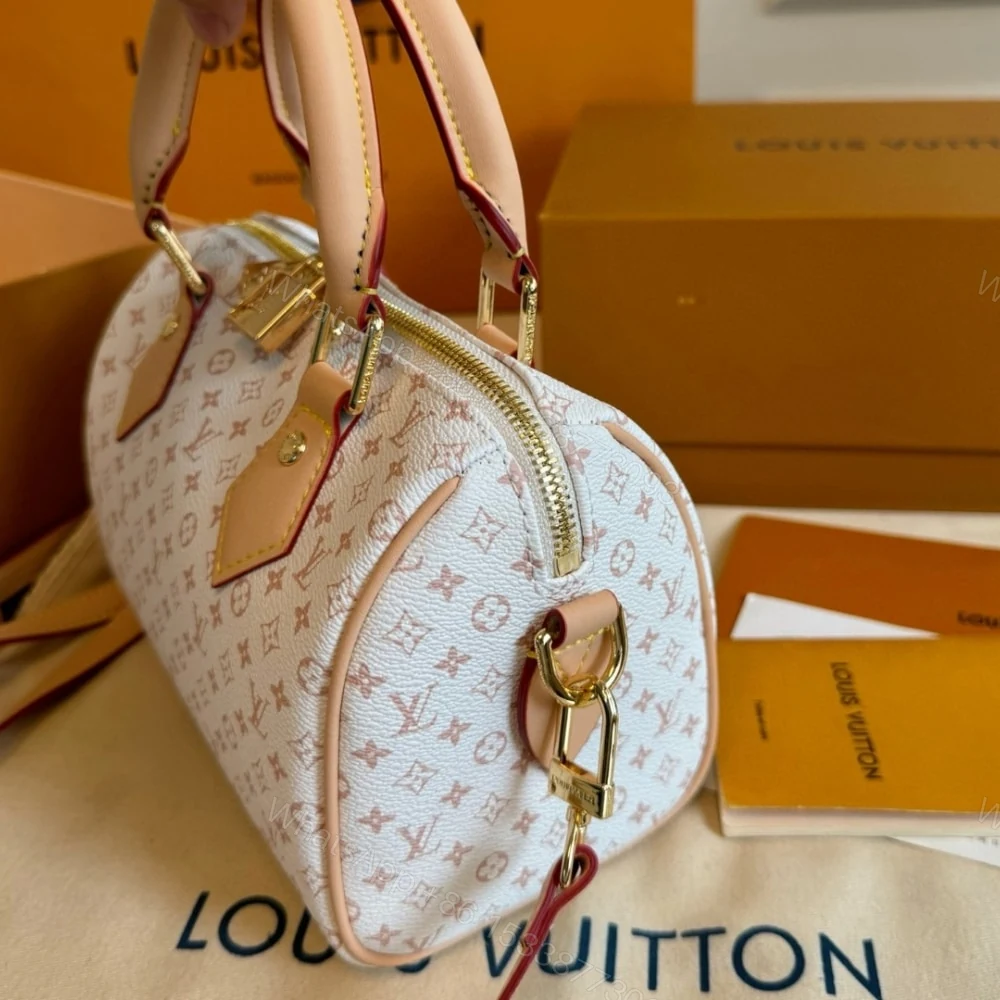 View 6 of Louis Vuitton Speedy Bandoulière 20 Mastic Cream 20Cm M12747