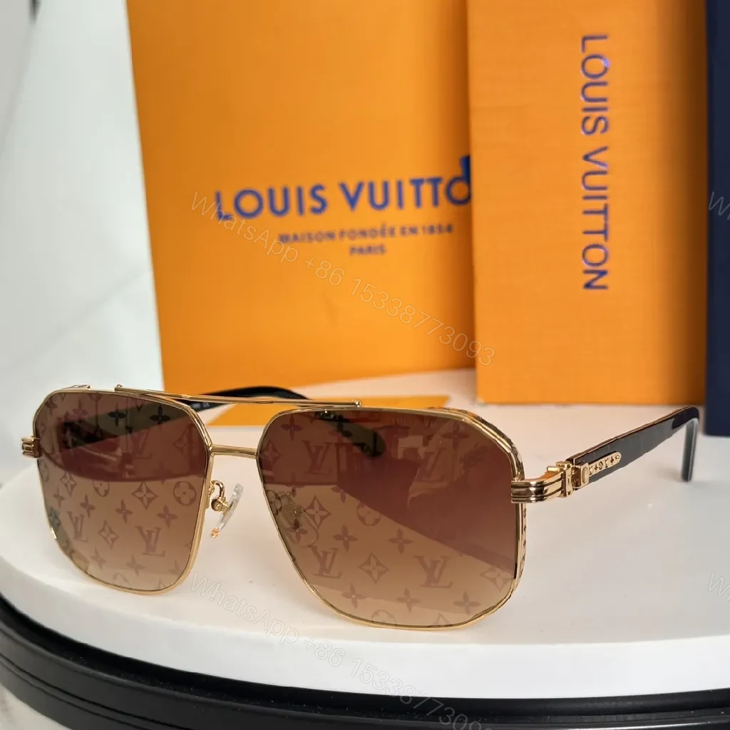 Gold-Tone Monogram Luxe Sunglasses: Modern Comfort Delight — view 1