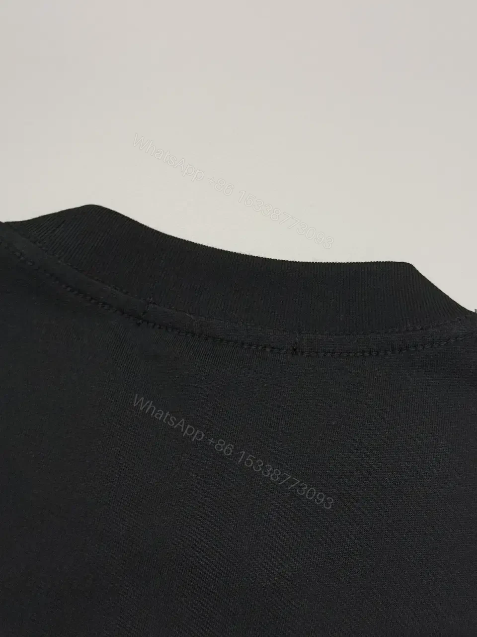View 7 of Black Cotton Tee with Cowboy Motif & Hem LV Emblem, Premium Luxe Style