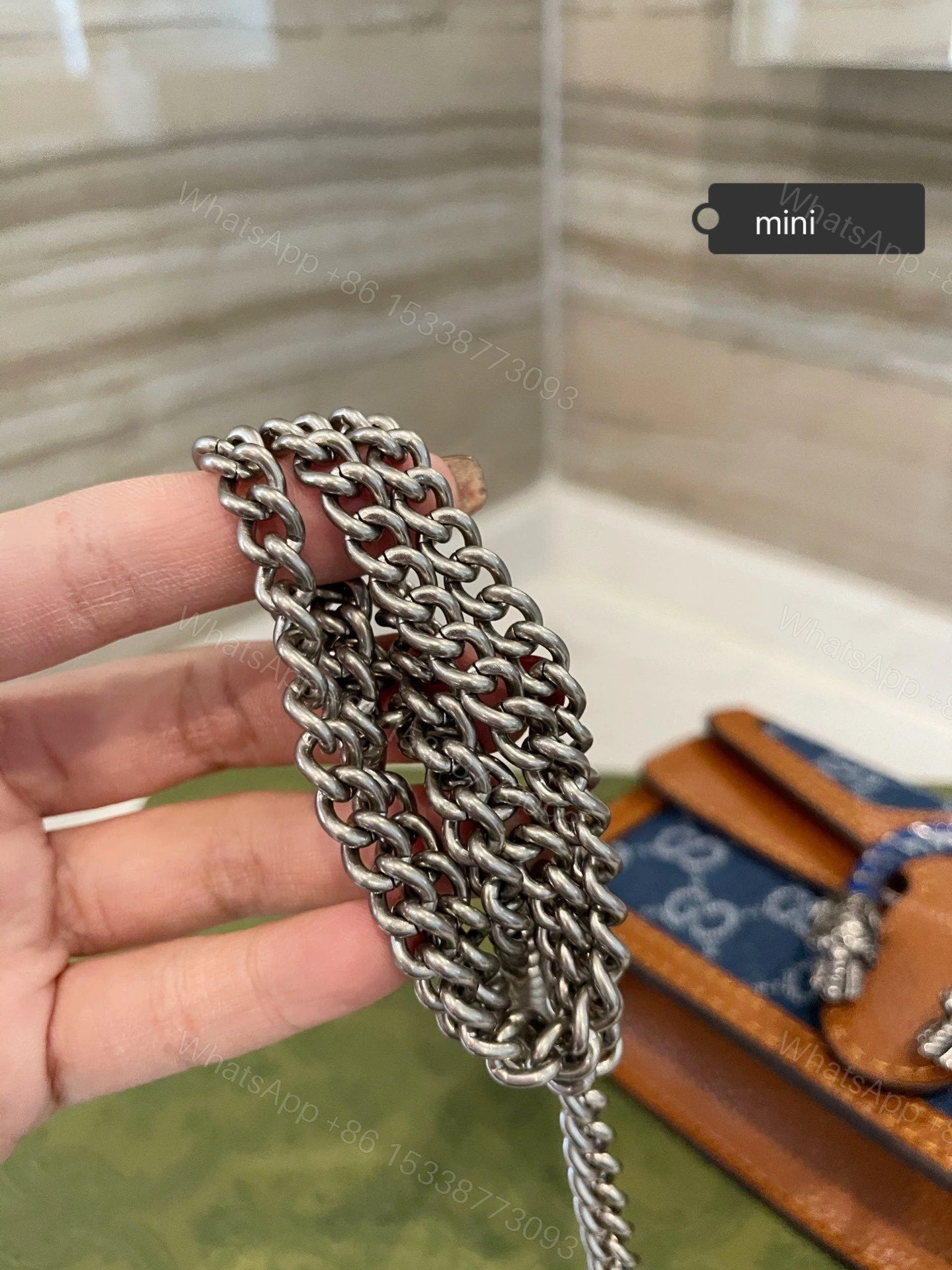 View 2 of GUCCI Dionysus GG Super Mini crossbody Bag
