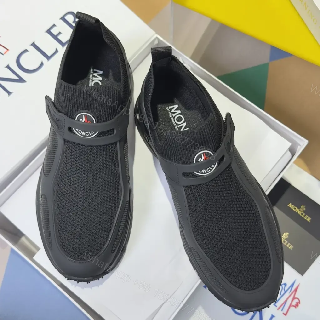 View 5 of Monochrome Knit Slip-Ons: Rugged Comfort Sneaker