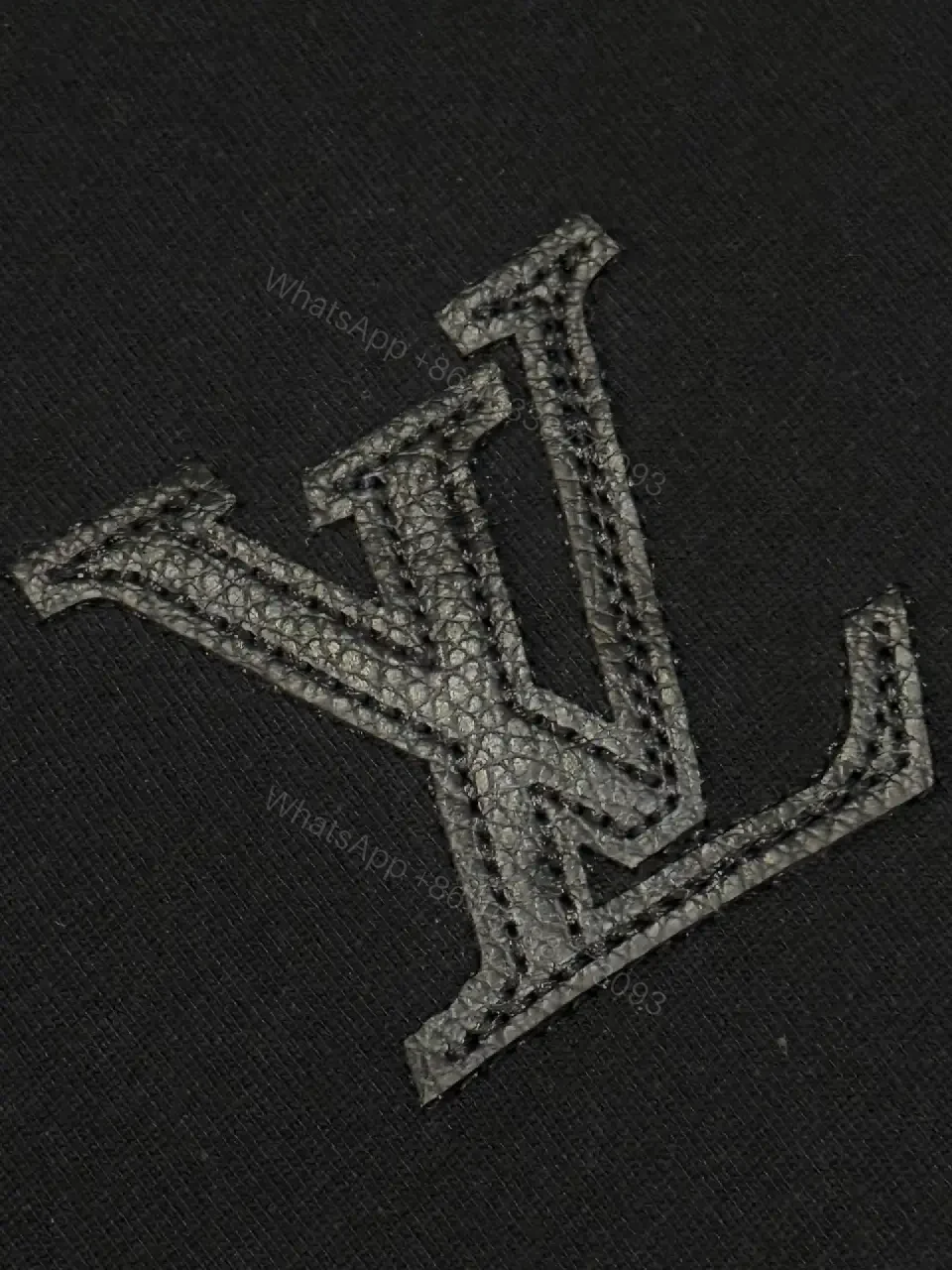 View 11 of Premium Black Tee — Discreet Logo, Soft Cotton Blend, Structured Fit