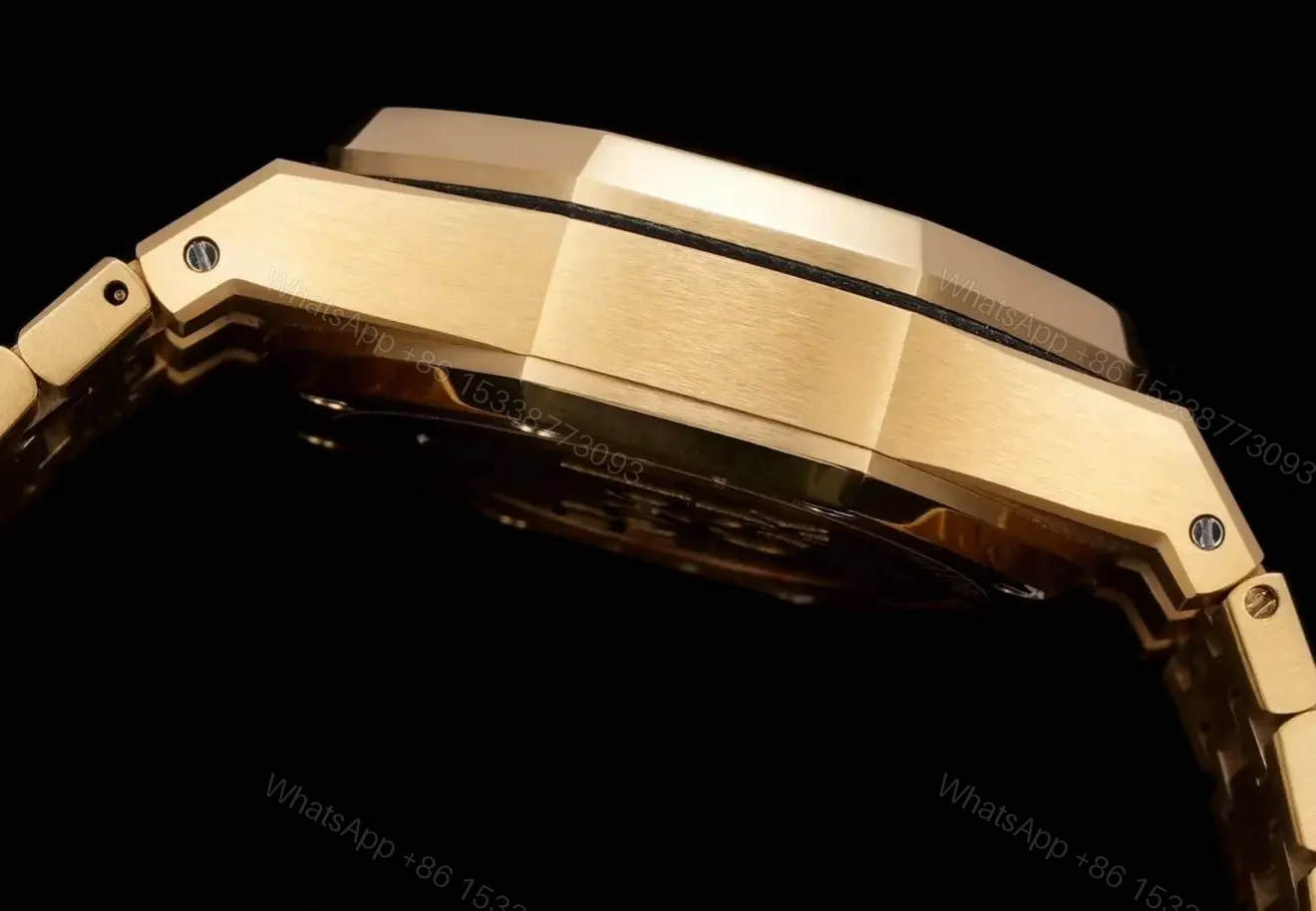 View 7 of Audemars Piguet Yellow Gold with Green Dial Replica