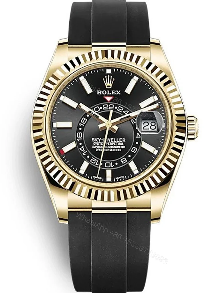 Superclone Rolex Sky-Dweller Black Dial 326238 — view 1