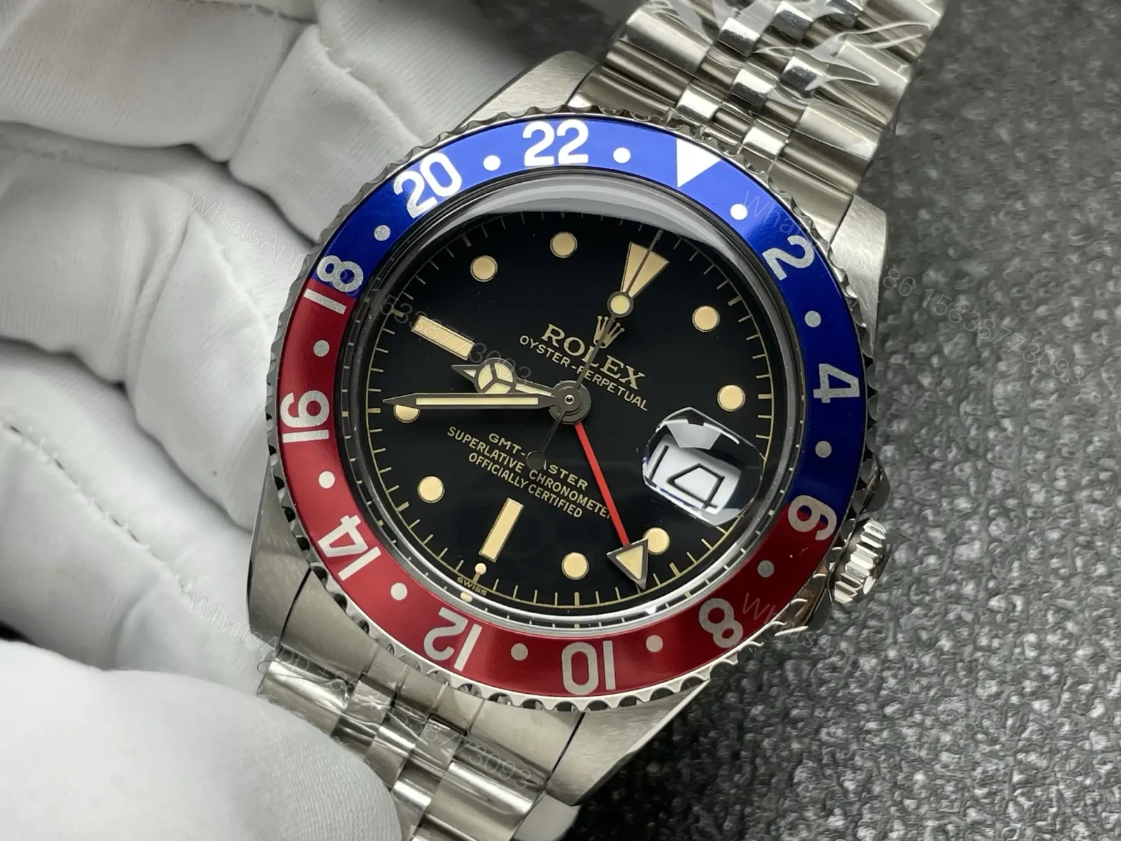 View 4 of Rolex GMT-Master II Pepsi Watch Jubilee Bracelet Ultimate 40MM 126710BLRO-0001