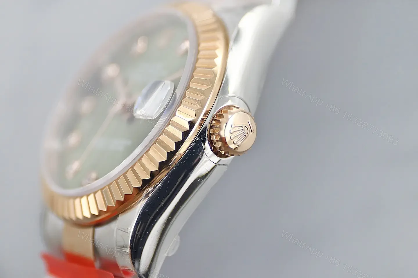 View 4 of Rolex Datejust 31 178313 Diamond Champagne Dial Oyster Bracelet Watch 178383-0005