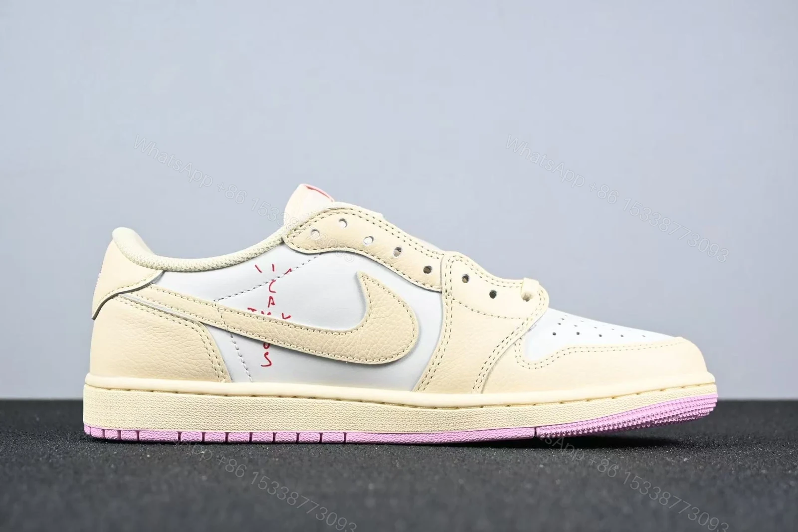 View 6 of Jordan 1 Retro Low OG SP Travis Scott Shy Pink