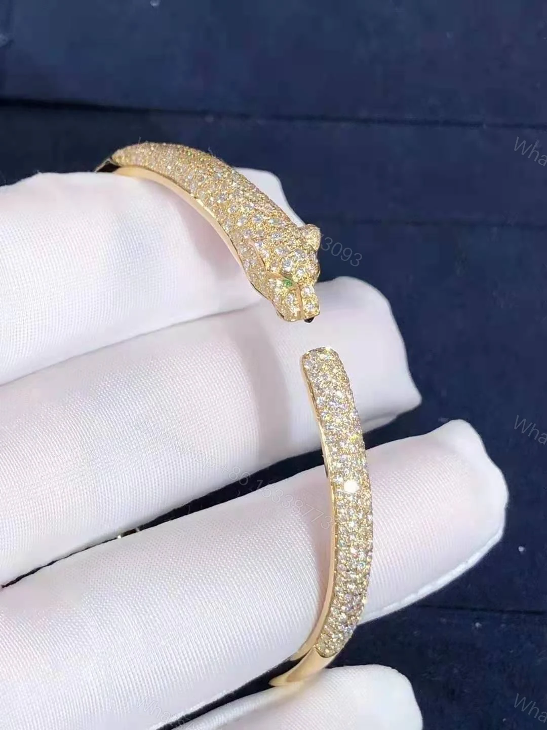 View 3 of Cartier Panthere Bracelet Diamonds