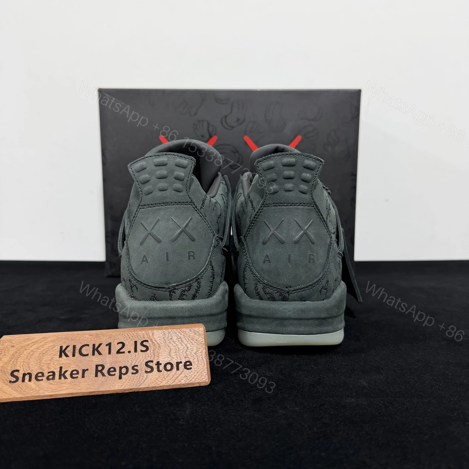 View 5 of Air Jordan 4 KAWS Black Rep