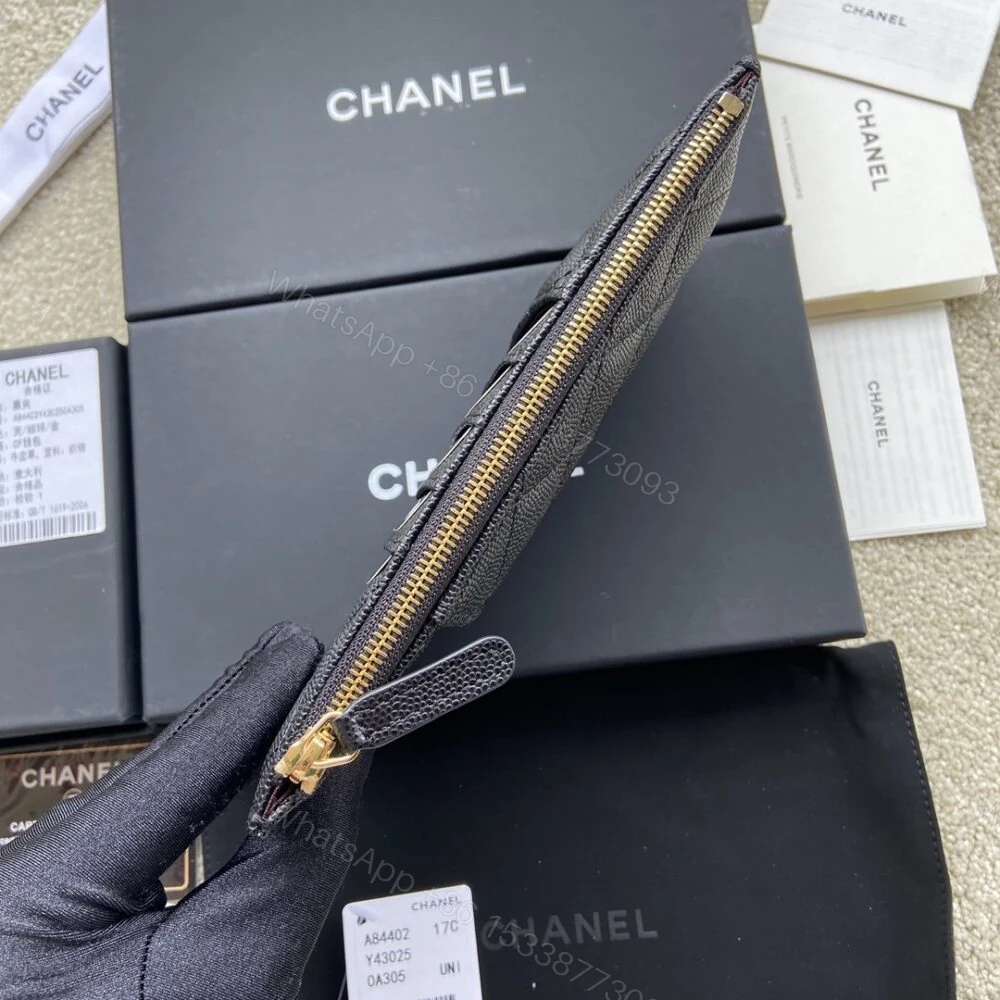 View 4 of Chanel CO-CO Mini Pouch Wallet Gold Hardware Black 20Cm