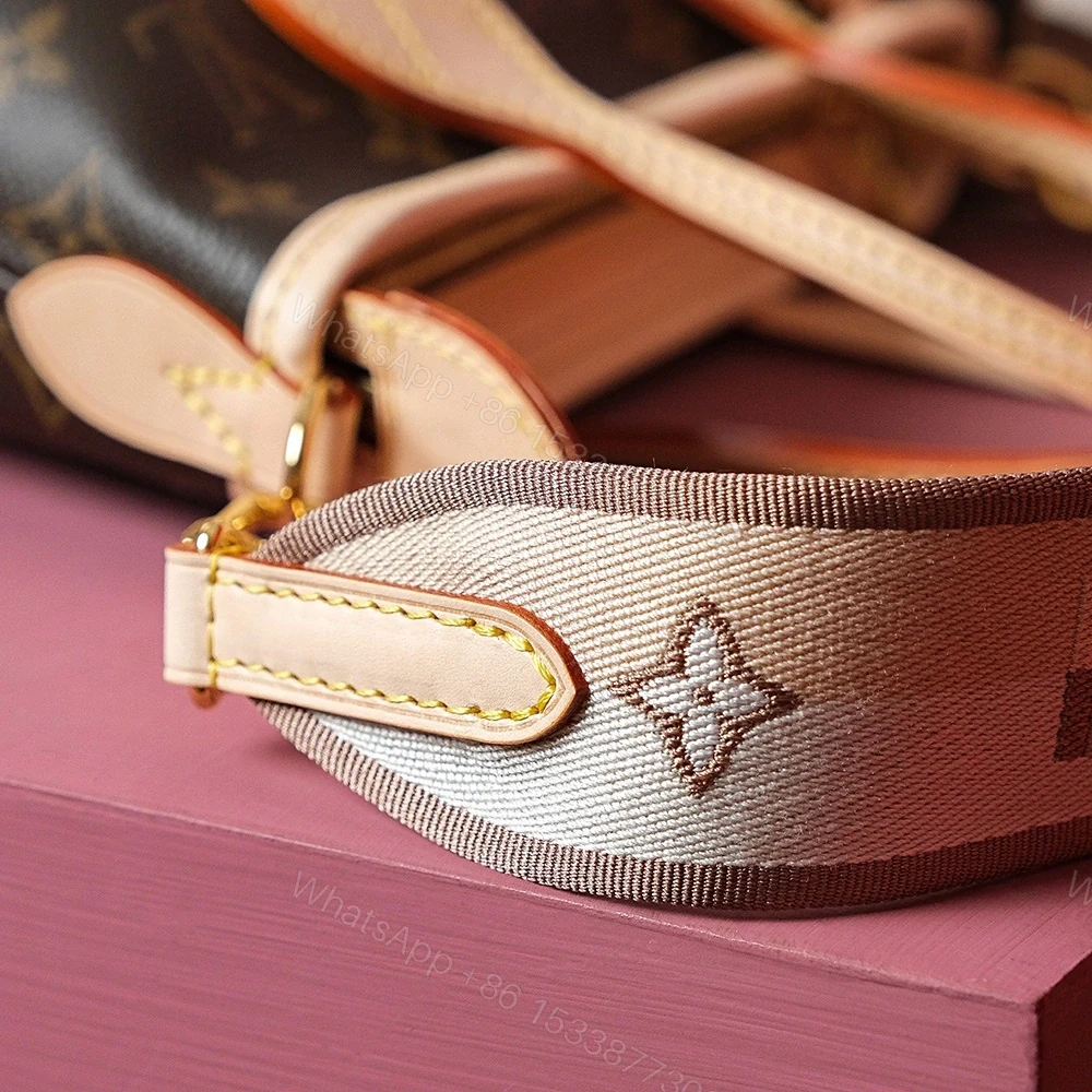 View 12 of 香港高仿LV手提單肩包經典老花帆布免檢版