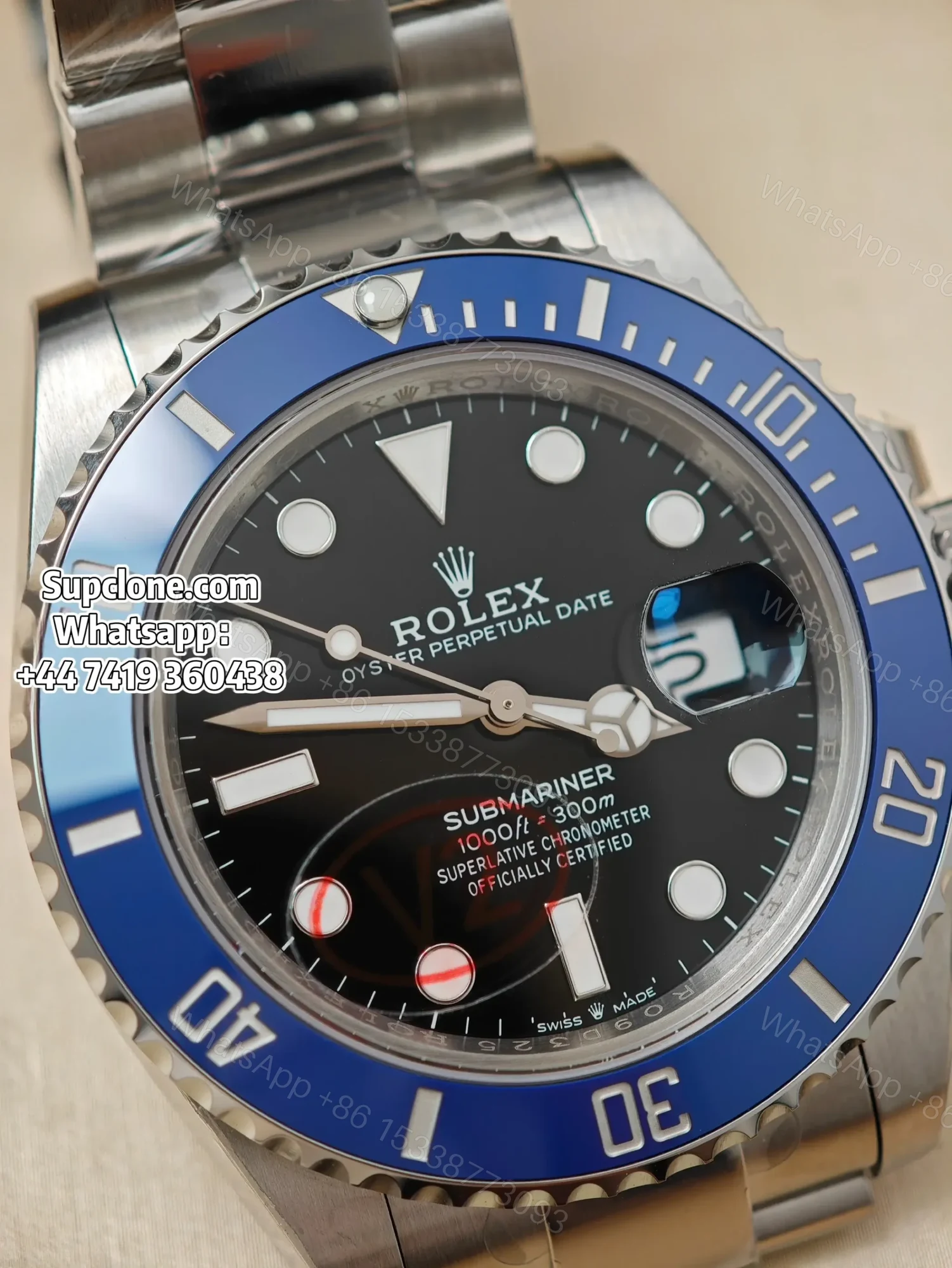 View 5 of Rolex Submariner 126619LB Super Clone – Blue Bezel “Cookie Monster”
