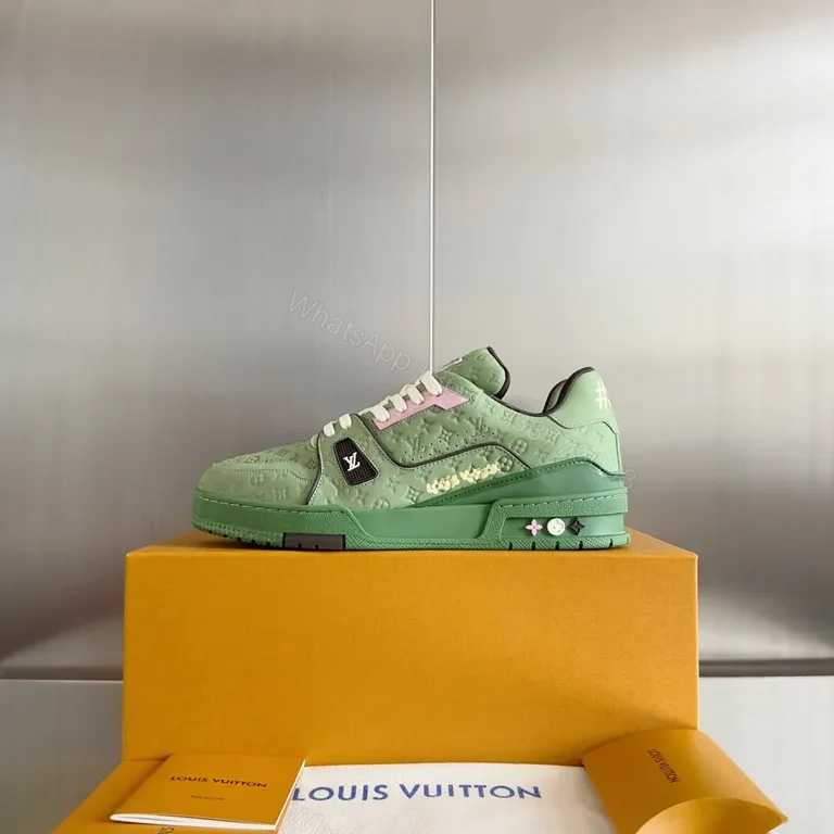 View 2 of Mint LV Terra-Luxe Sneakers - Luxe Casual High-Tops
