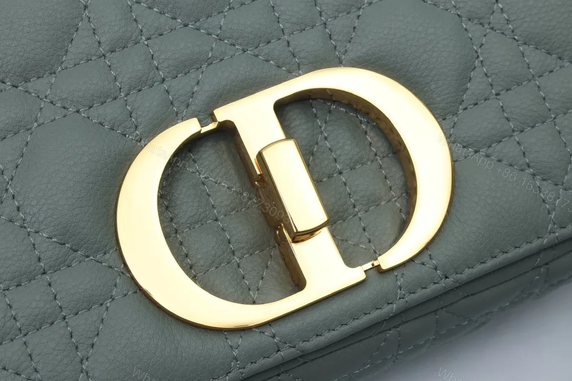 View 7 of Quilted Calfskin Crossbody with Gold Hardware Luxury